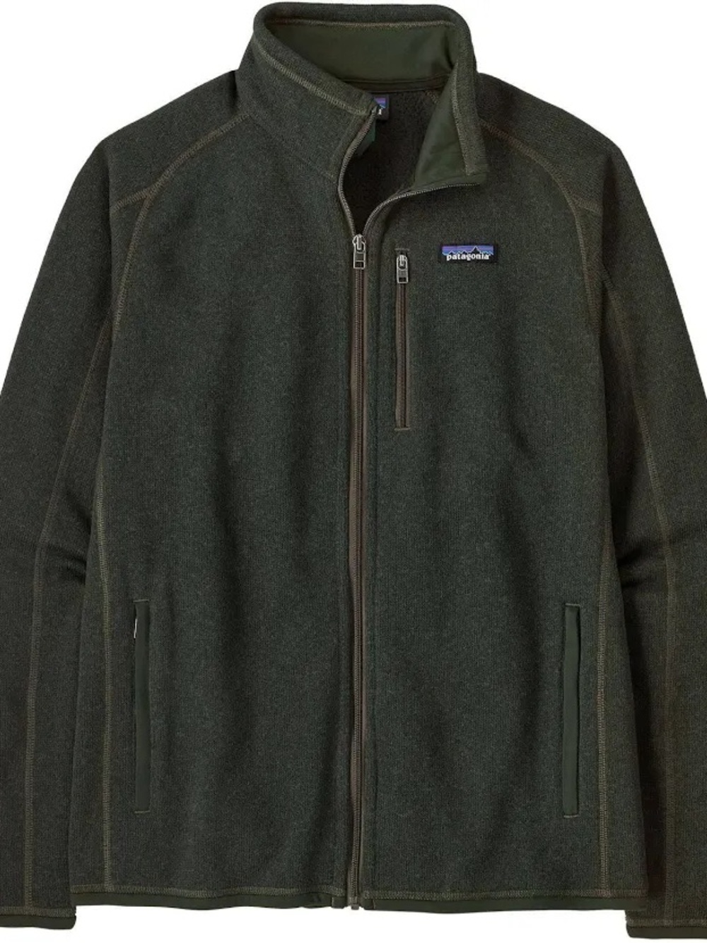 Patagonia Men’s Olive Green Full-Zip Fleece Jacket